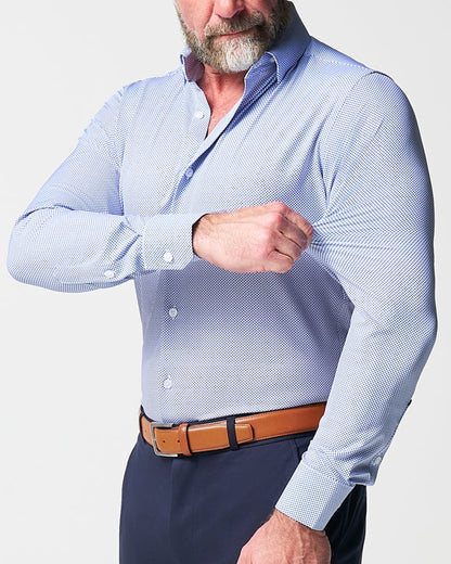 State & Liberty "The Charles" Navy Diamond Dress Shirt