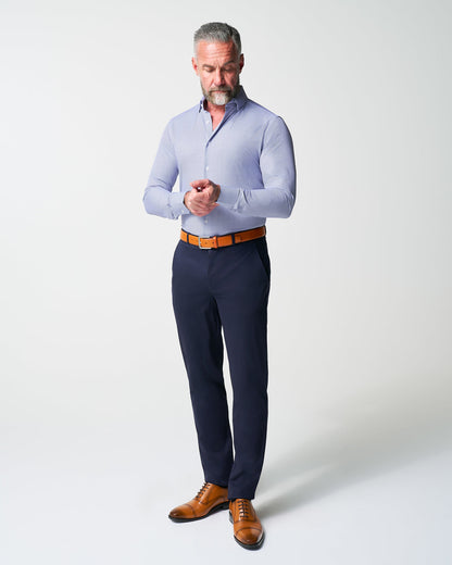 State & Liberty "The Charles" Navy Diamond Dress Shirt