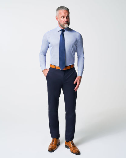 State & Liberty "The Charles" Navy Diamond Dress Shirt