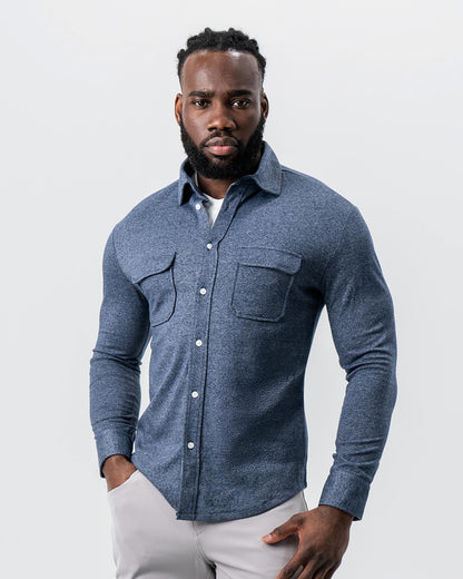 State & Liberty Patch Pocket Button Down - Navy