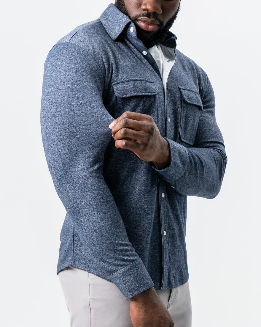 State & Liberty Patch Pocket Button Down - Navy