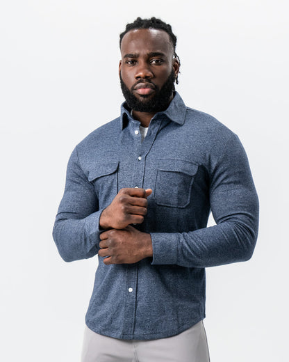State & Liberty Patch Pocket Button Down - Navy
