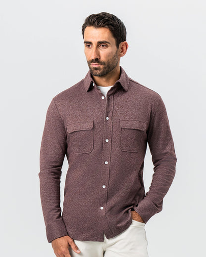 State & Liberty Patch Pocket Button Down - Brown