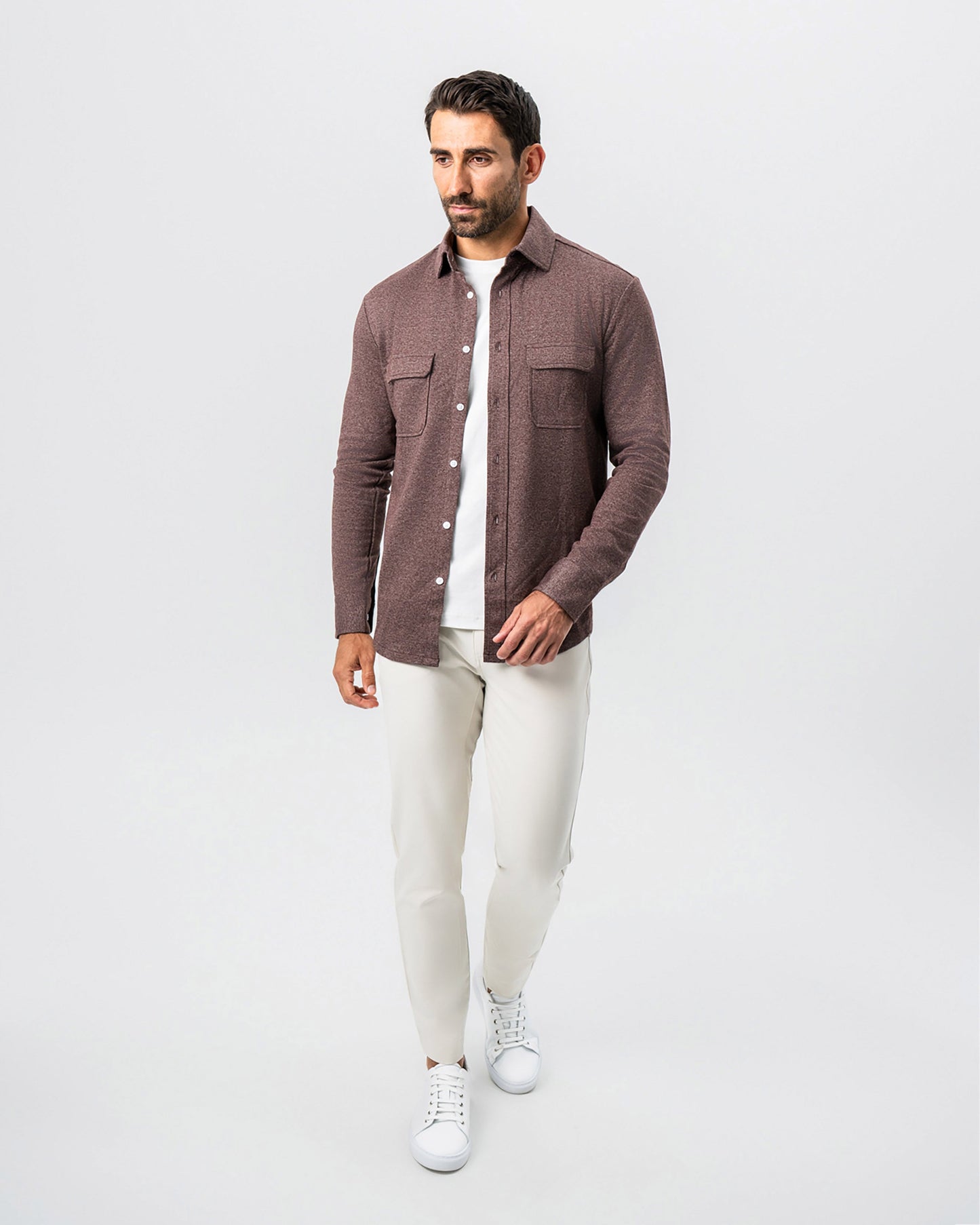 State & Liberty Patch Pocket Button Down - Brown