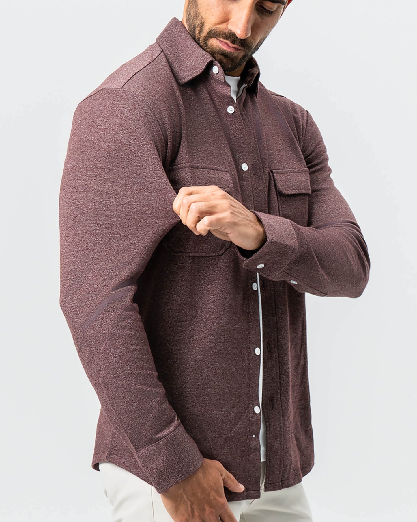 State & Liberty Patch Pocket Button Down - Brown