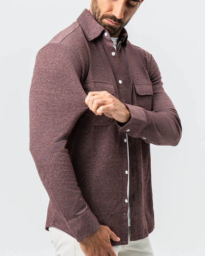 State & Liberty Patch Pocket Button Down - Brown