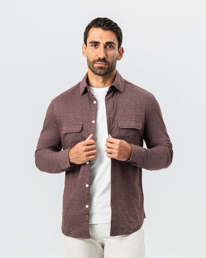 State & Liberty Patch Pocket Button Down - Brown