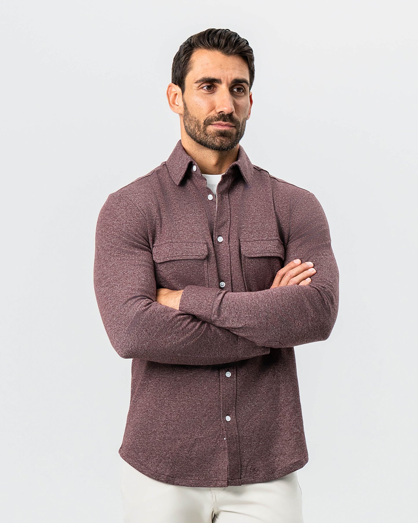 State & Liberty Patch Pocket Button Down - Brown