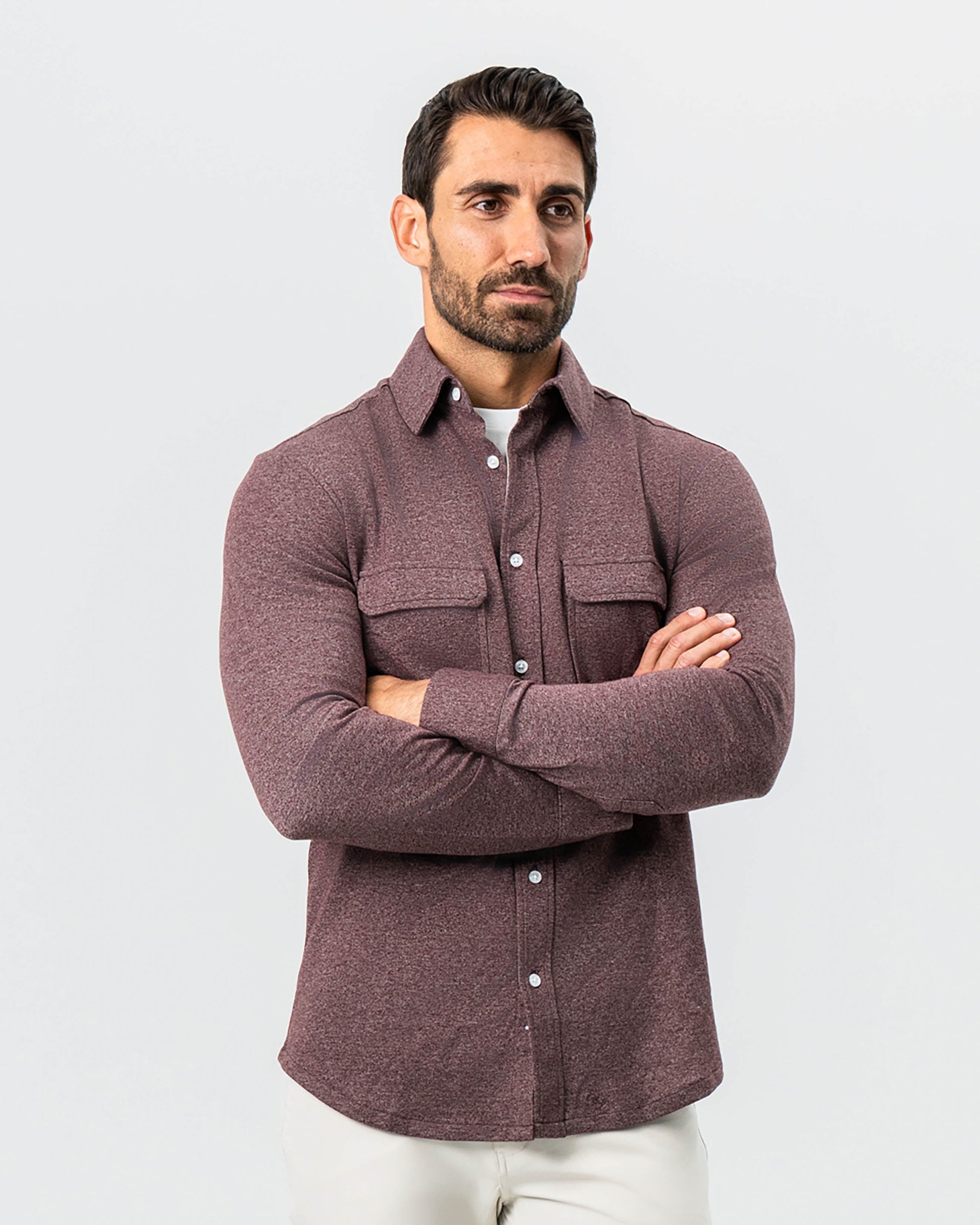 State & Liberty Patch Pocket Button Down - Brown