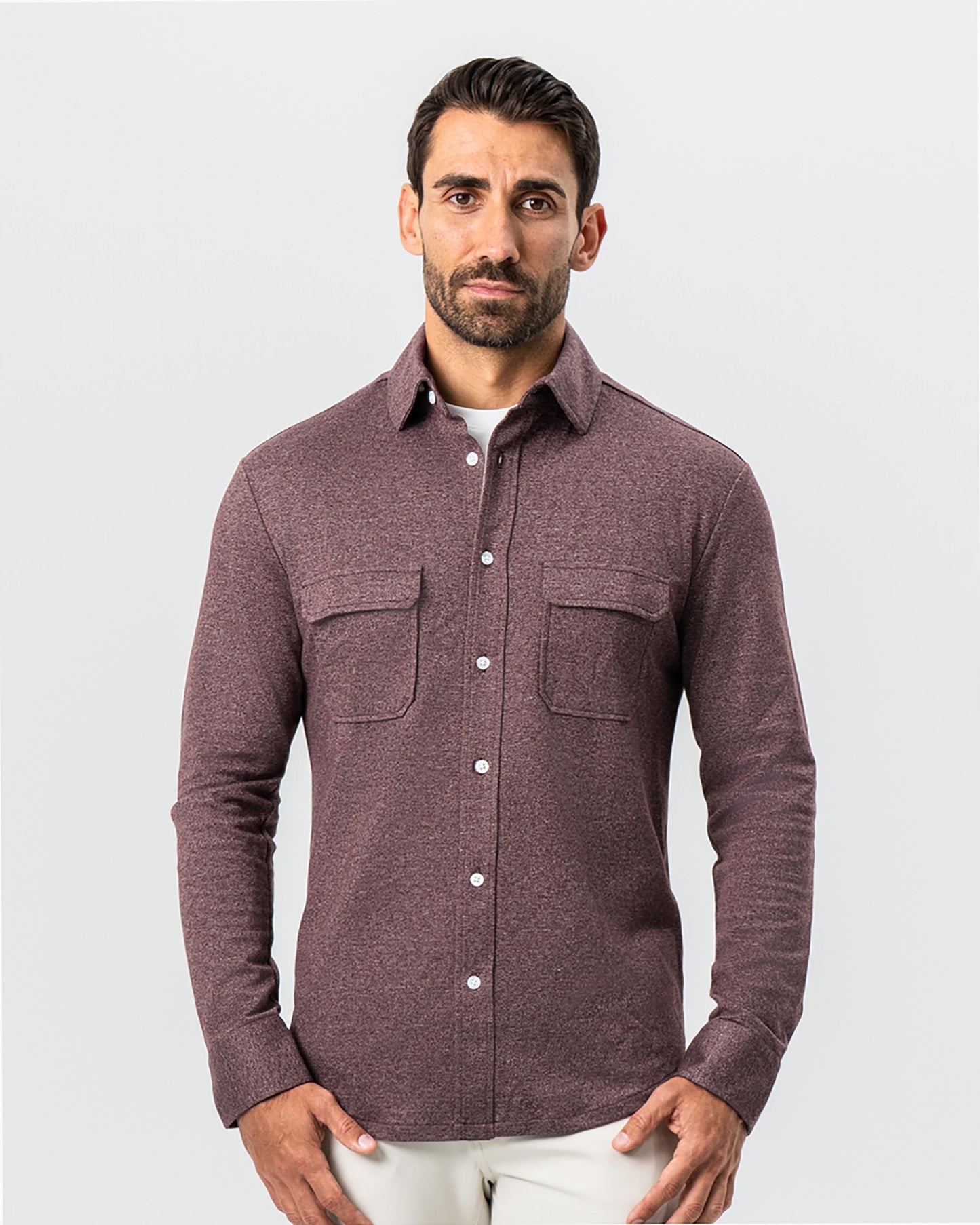 State & Liberty Patch Pocket Button Down - Brown