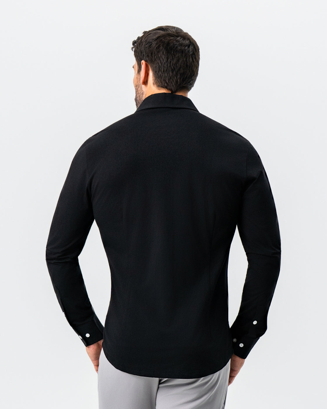 State & Liberty "The Dexter" Black Button Down