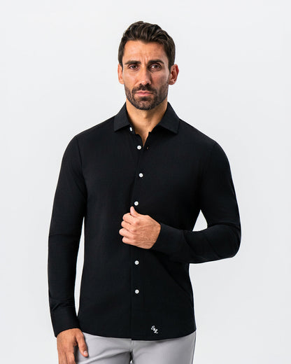 State & Liberty "The Dexter" Black Button Down