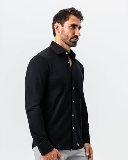 State & Liberty "The Dexter" Black Button Down