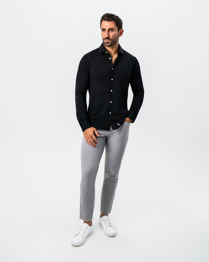 State & Liberty "The Dexter" Black Button Down
