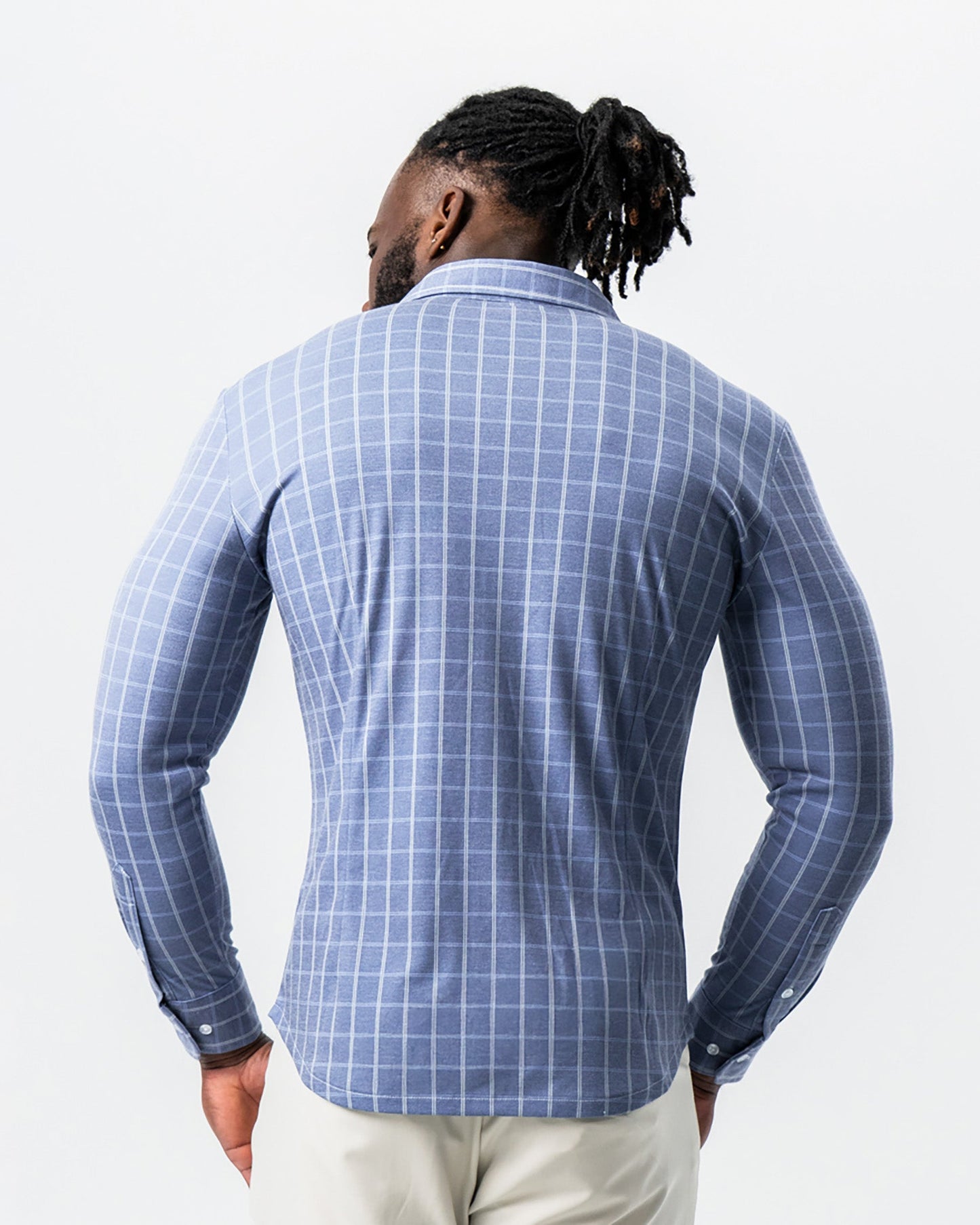 State & Liberty "The Davy" Navy, Light Blue, and Cream Button Down
