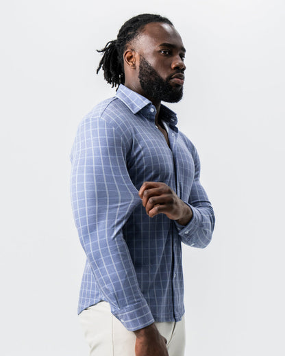 State & Liberty "The Davy" Navy, Light Blue, and Cream Button Down
