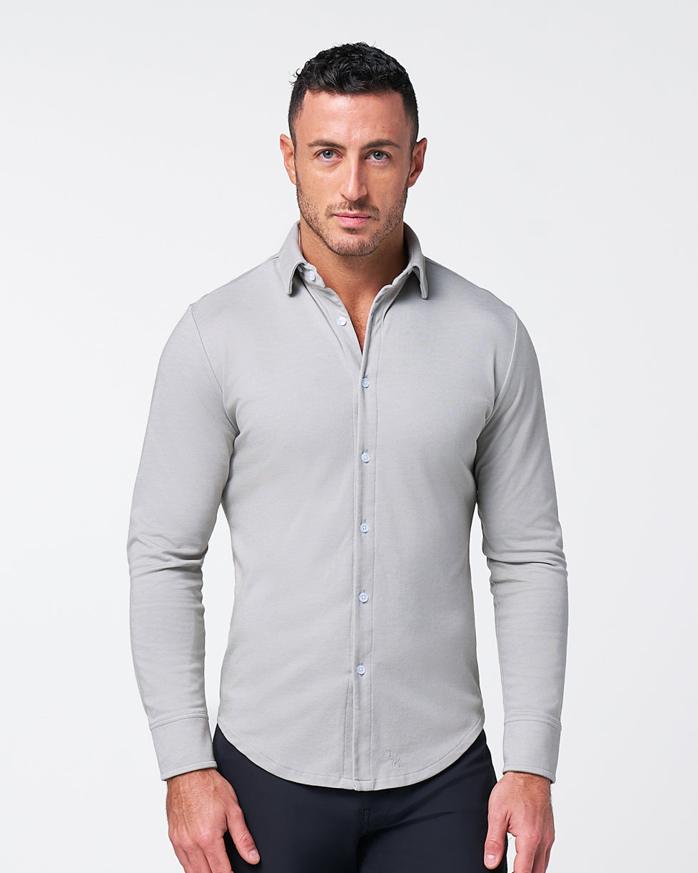 State & Liberty "The Omaha" Sandstone Pique Button Down