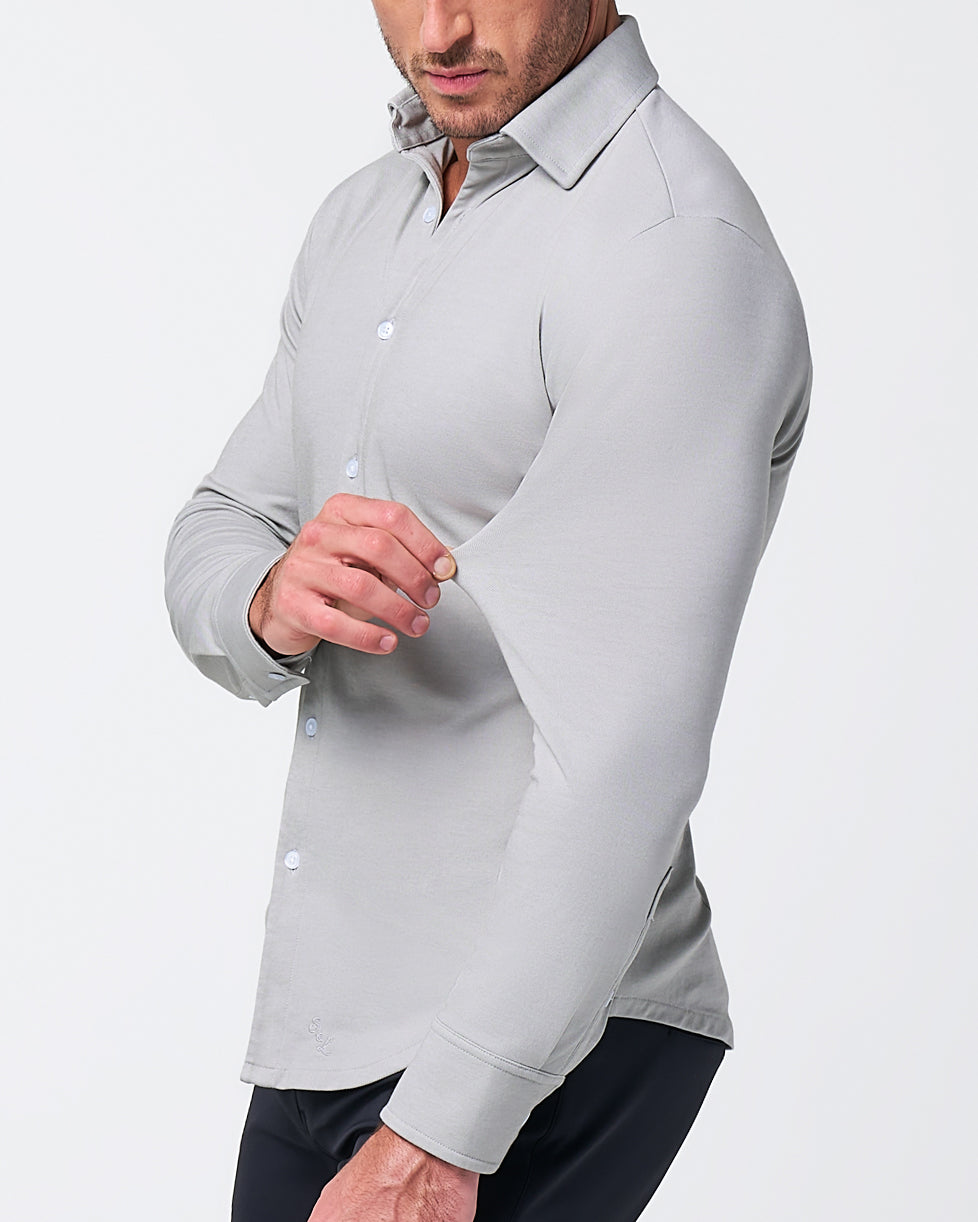 State & Liberty "The Omaha" Sandstone Pique Button Down