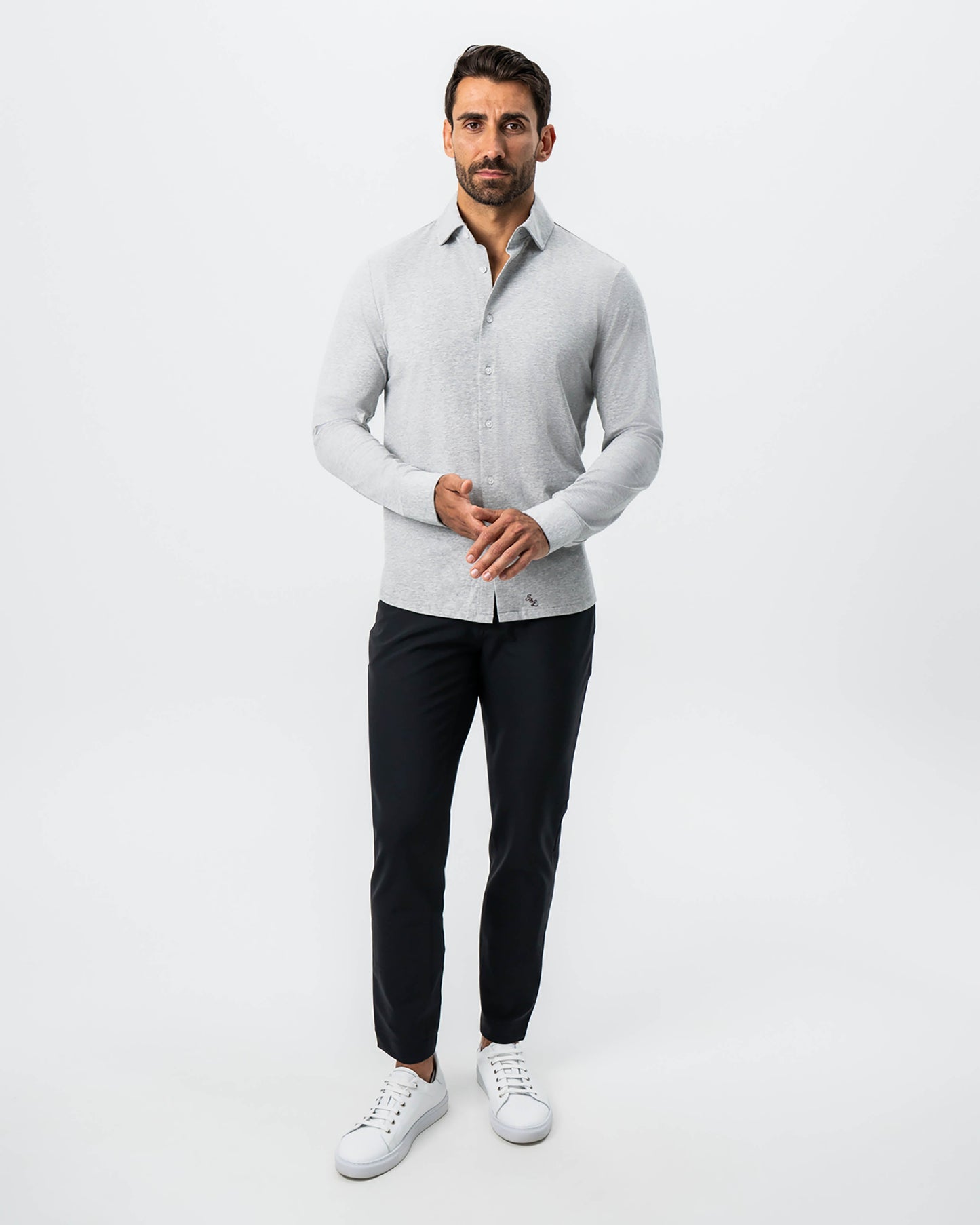 State & Liberty "The Fowler" Grey Button Down