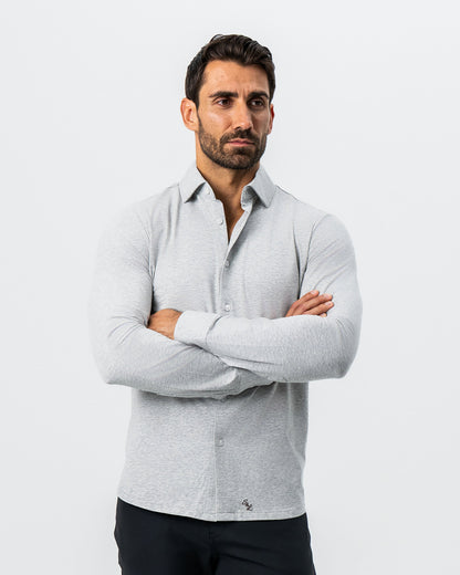 State & Liberty "The Fowler" Grey Button Down