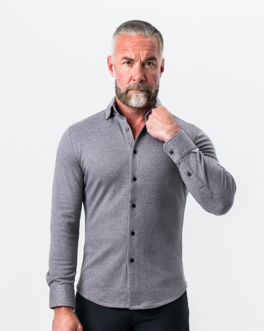 State & Liberty "The Onyx" Charcoal Button Down