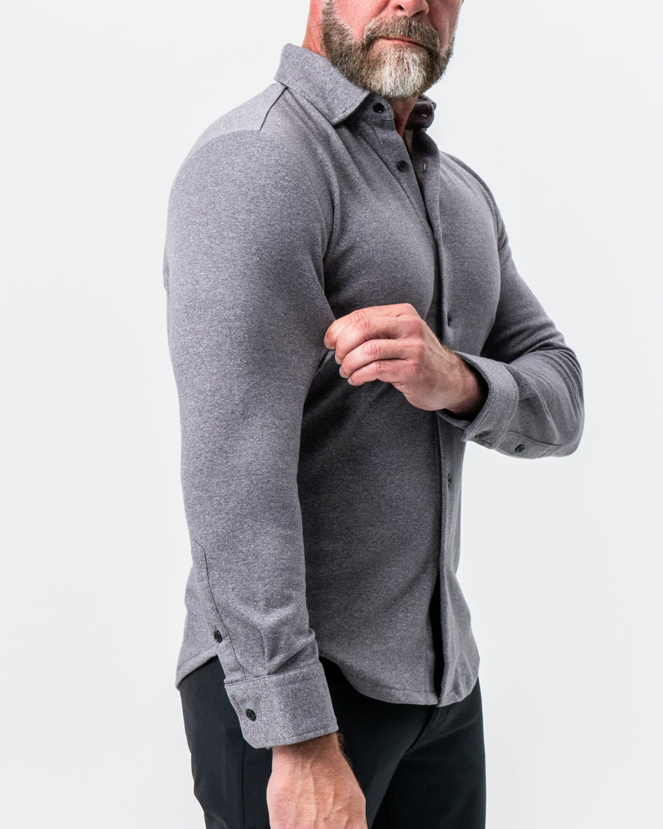 State & Liberty "The Onyx" Charcoal Button Down