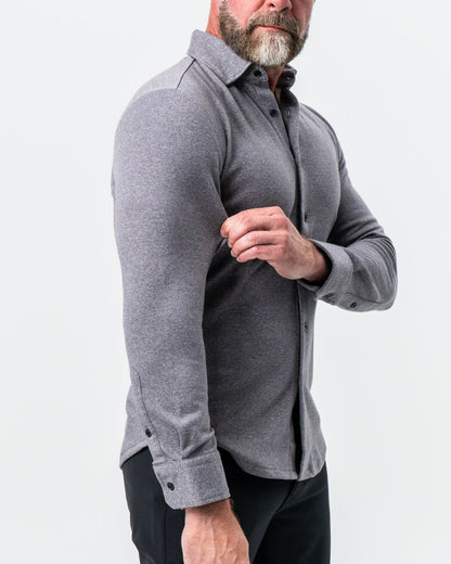 State & Liberty "The Onyx" Charcoal Button Down