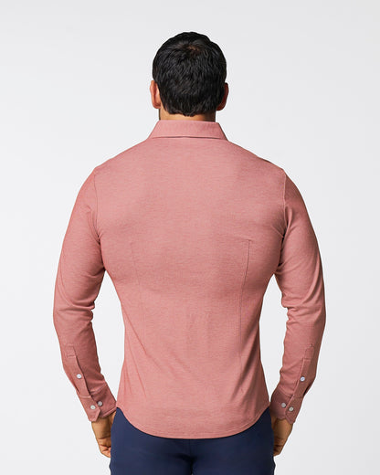 State & Liberty "The Jace" Maroon Pique Button Down