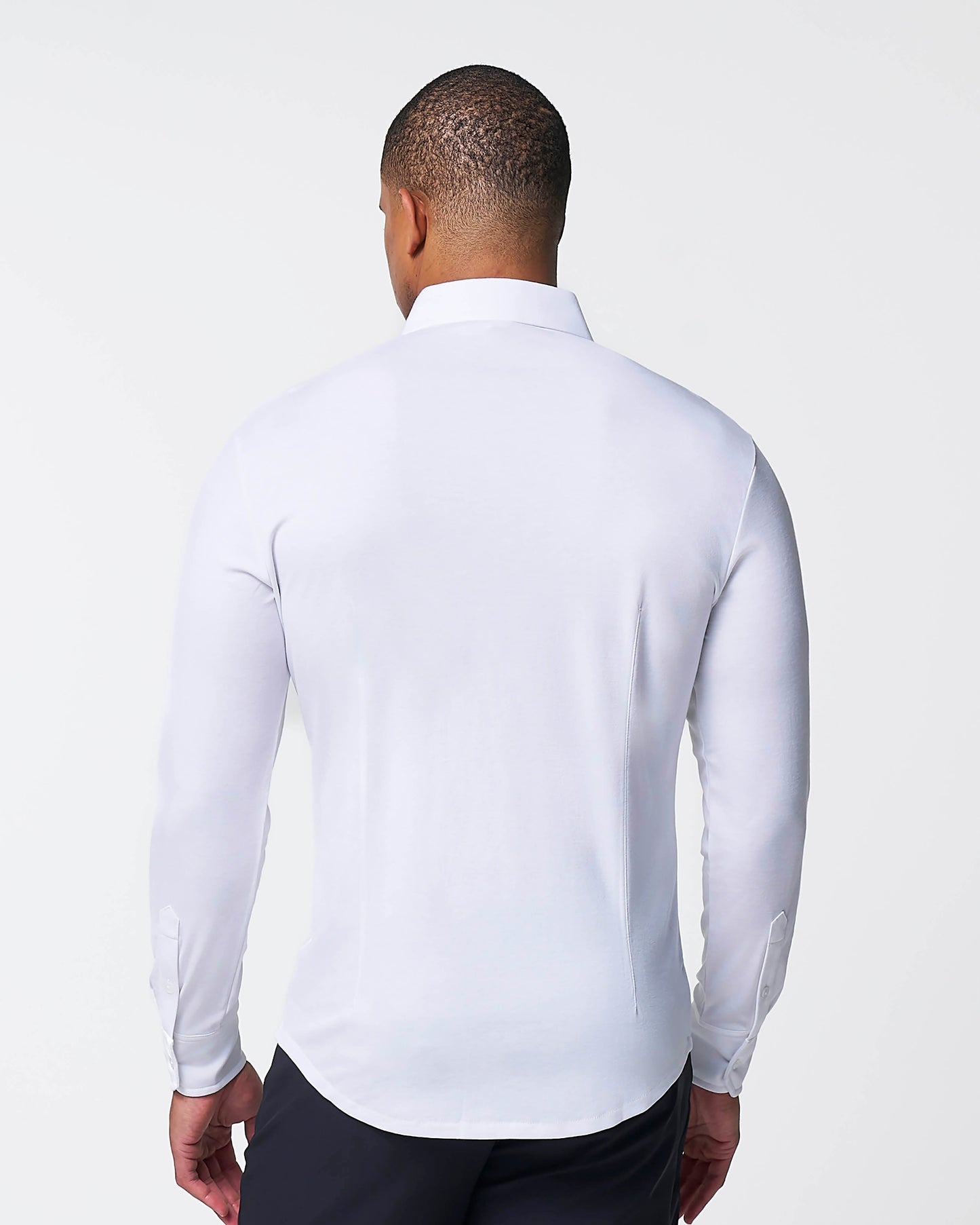State & Liberty "The Mark" White Pique Button Down