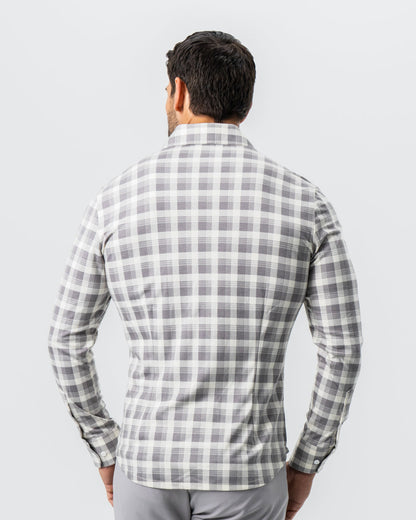 State & Liberty "The Holden" Grey Plaid Button Down