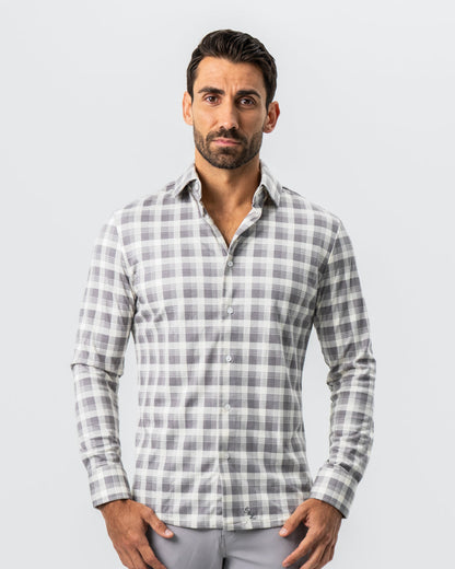 State & Liberty "The Holden" Grey Plaid Button Down