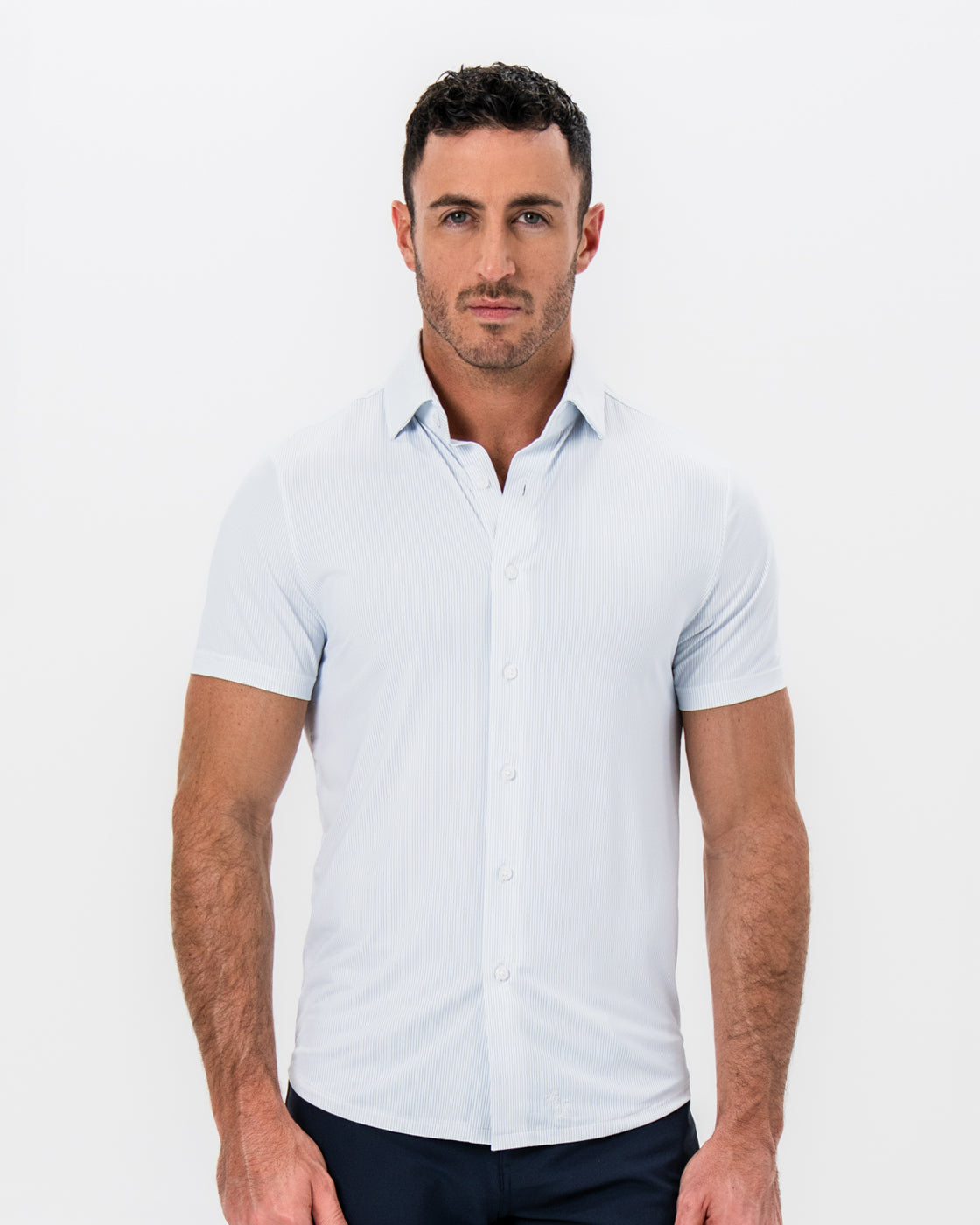 State & Liberty "The Rio" Light Blue Pinstripe