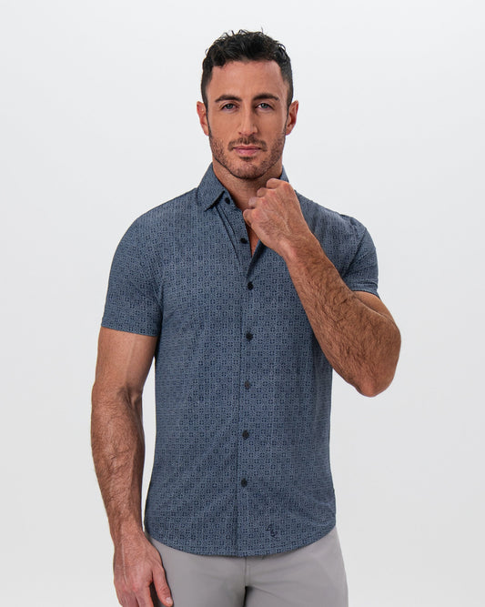 State & Liberty "The Misty" Slate and Navy Mosaic