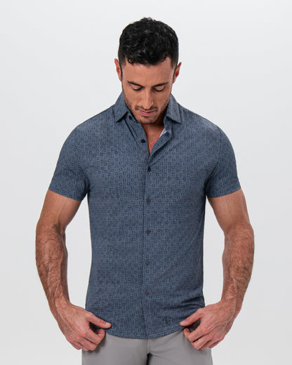 State & Liberty "The Misty" Slate and Navy Mosaic