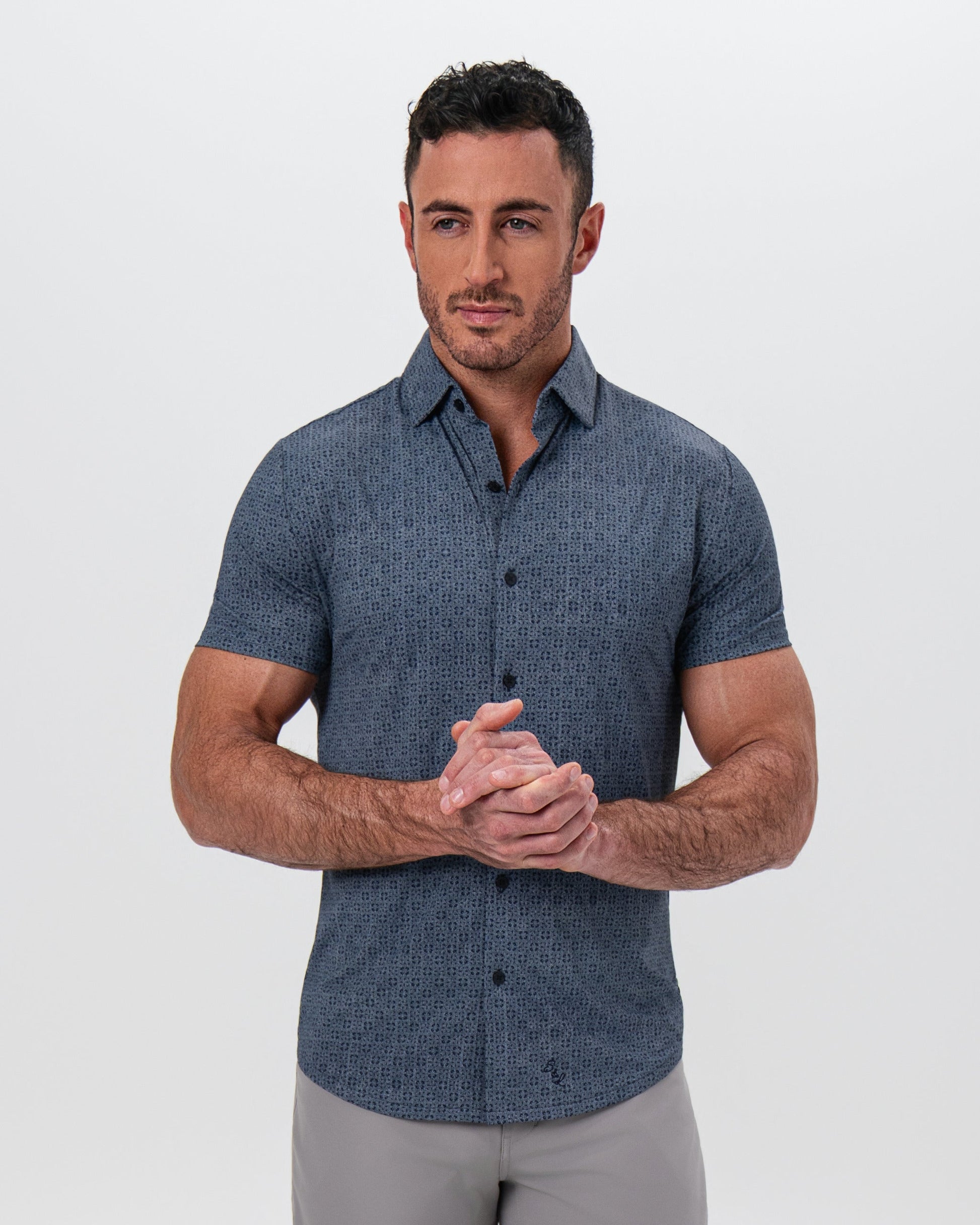 State & Liberty "The Misty" Slate and Navy Mosaic