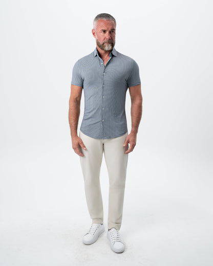 State & Liberty "The Lombardi" Navy Print Stripe