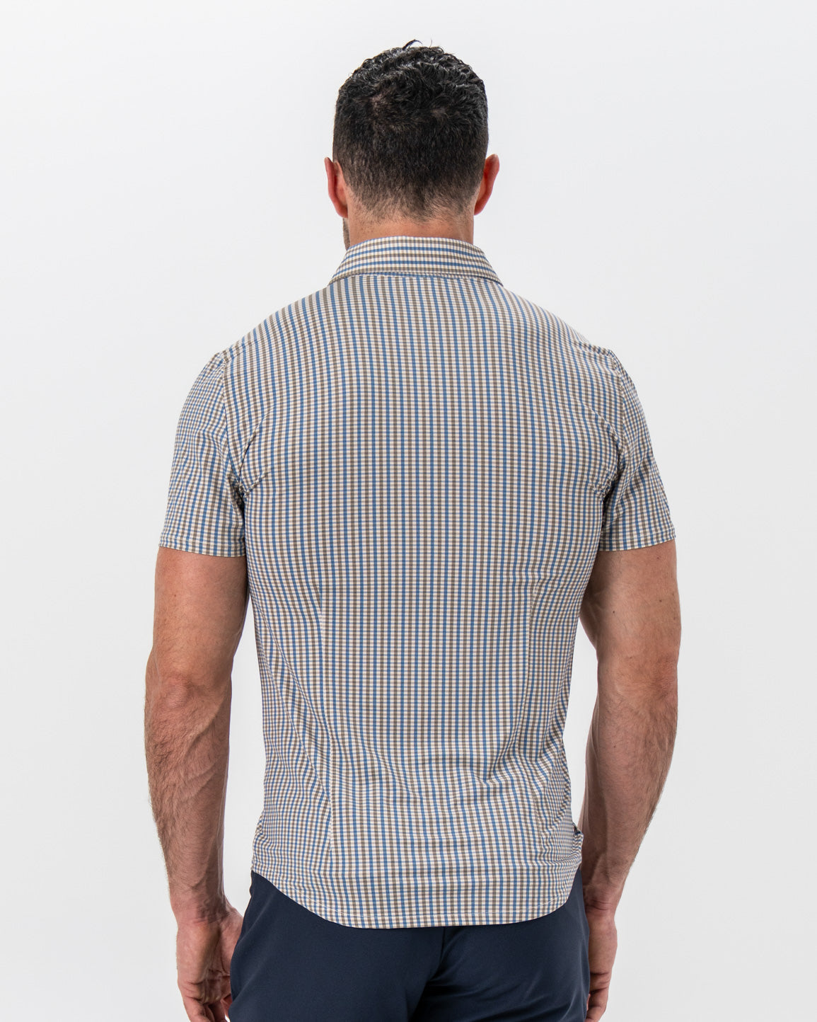 State & Liberty "The Coastal" Blue and Stone Big Check