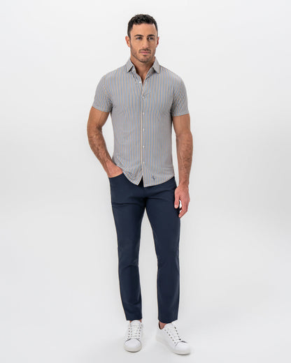 State & Liberty "The Coastal" Blue and Stone Big Check