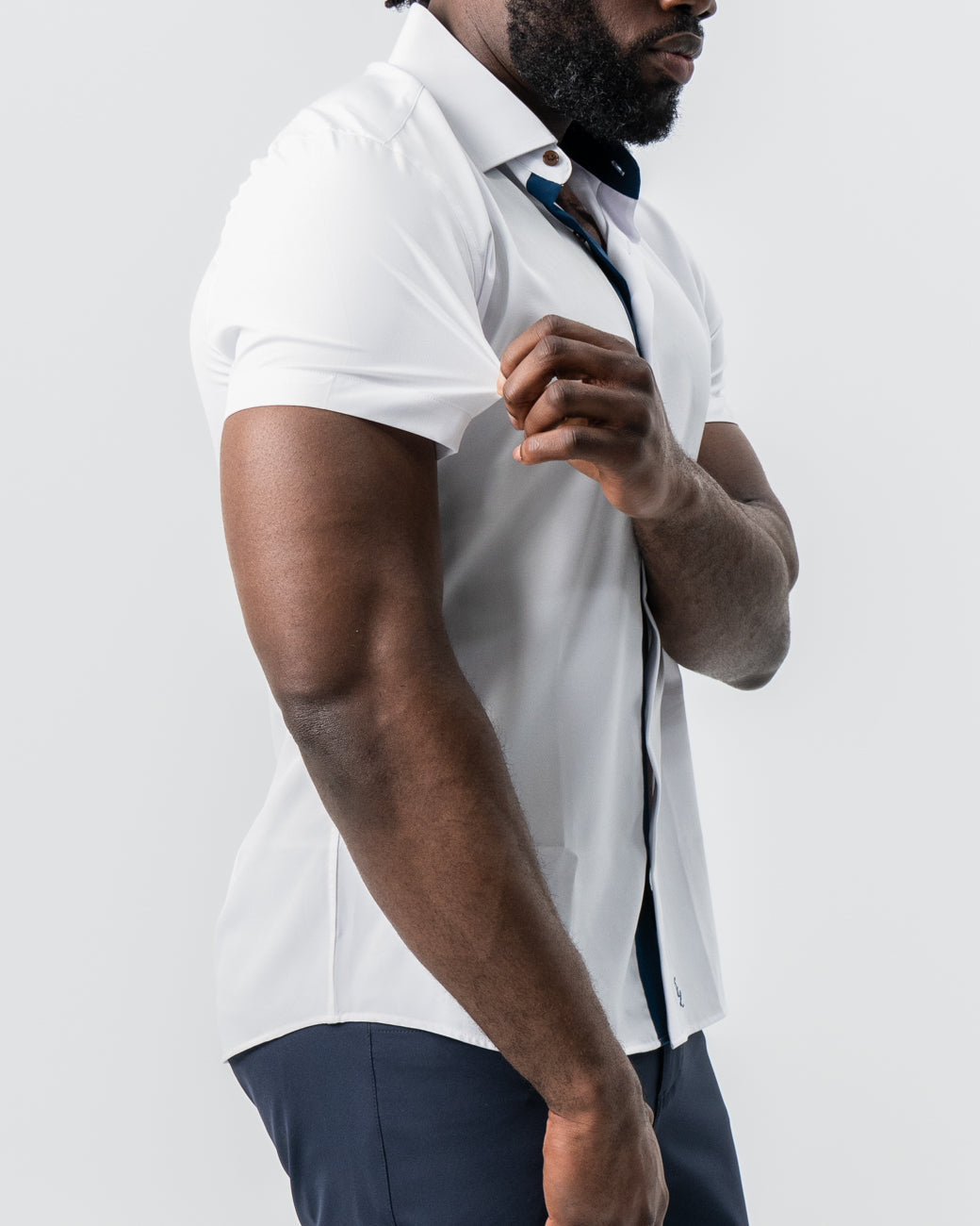 State & Liberty "The Hampton" White with Navy Accents