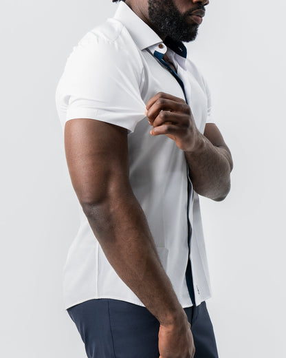 State & Liberty "The Hampton" White with Navy Accents