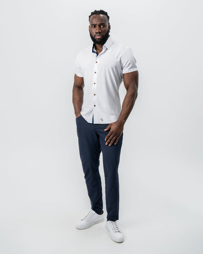 State & Liberty "The Hampton" White with Navy Accents