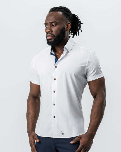 State & Liberty "The Hampton" White with Navy Accents