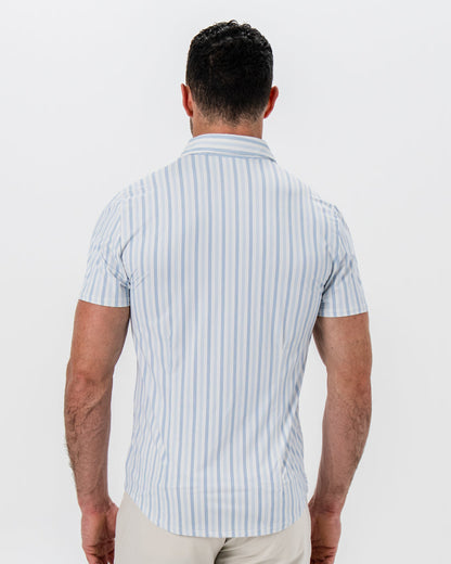 State & Liberty "The Riptide" Light Blue Coastal Stripe