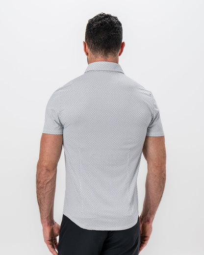 State & Liberty "The Barkley" Black & White Geometric Interlock