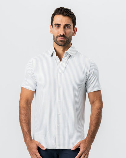 State & Liberty "The Anchor" Light Grey Bengal Stripe