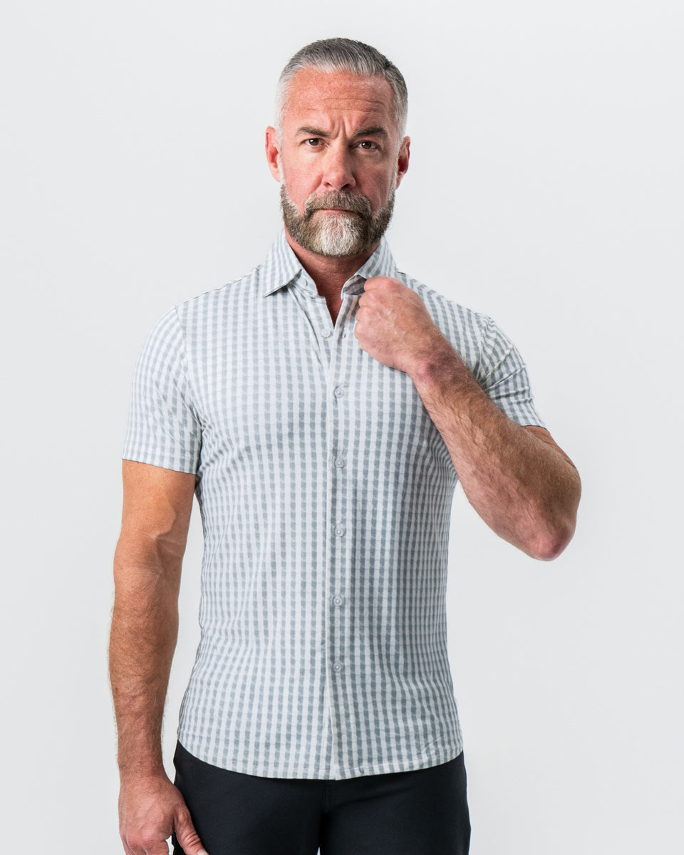 State & Liberty "The Strudwick" Light Olive & White Check