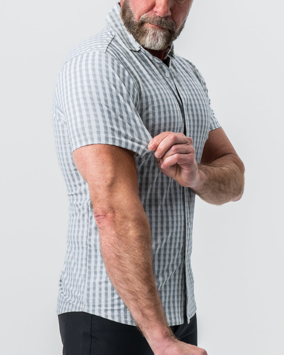 State & Liberty "The Strudwick" Light Olive & White Check