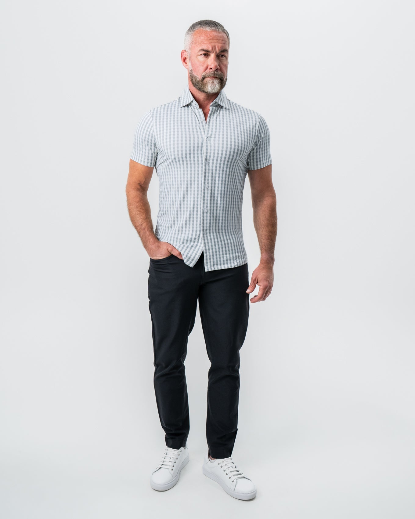 State & Liberty "The Strudwick" Light Olive & White Check