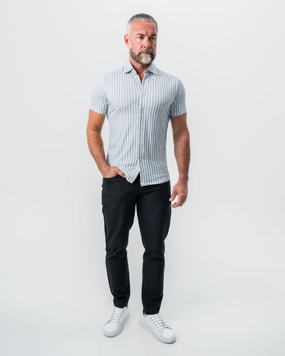 State & Liberty "The Strudwick" Light Olive & White Check