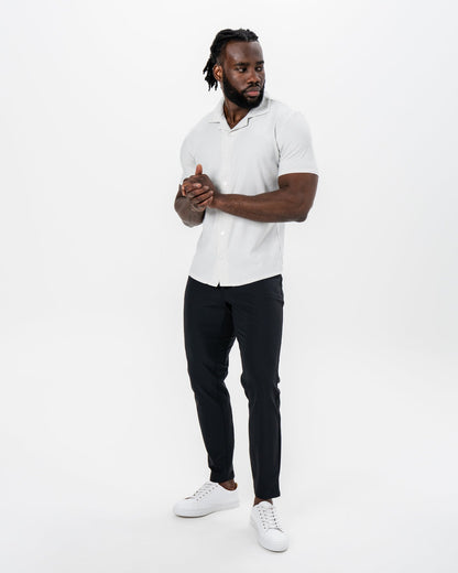 State & Liberty Seersucker Short Sleeve Button Down - Grey